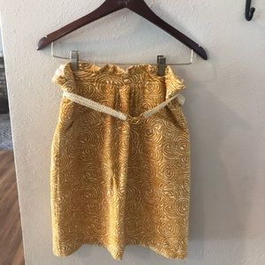 Elevenses by Anthropologie mustard skirt ✨💛